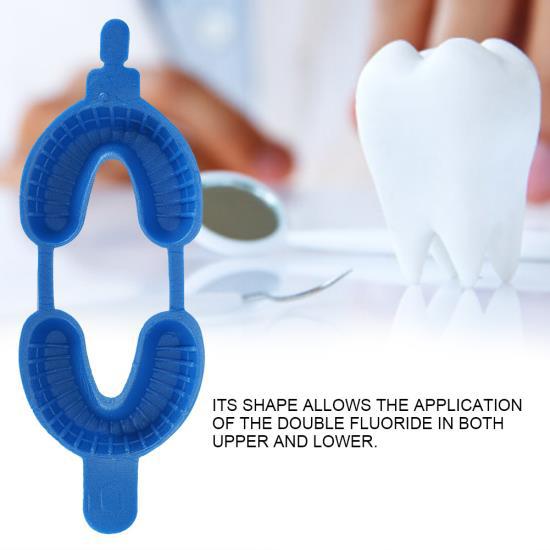 50Pcs/Set Disposable Fluoride Tray Dual Arch Trays  Dental Accessory Tools Size L