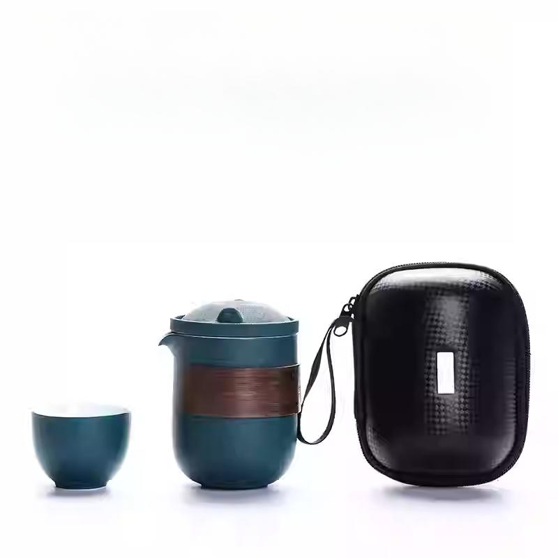 Portable Travel Tea Set Small Set Gift Carry-on Outdoor Tour Kung Fu Brewing Tea Cup Ware Single Camping Fast Guest Cups