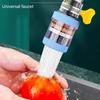 Pack of 3 Kitchen Faucet Nozzle Extender with Filter Portable Faucet Extension Adapter Tap Filter Water Flows Aerator