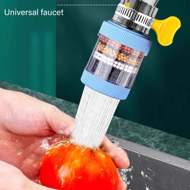 Pack of 3 Kitchen Faucet Nozzle Extender with Filter Portable Faucet Extension Adapter Tap Filter Water Flows Aerator