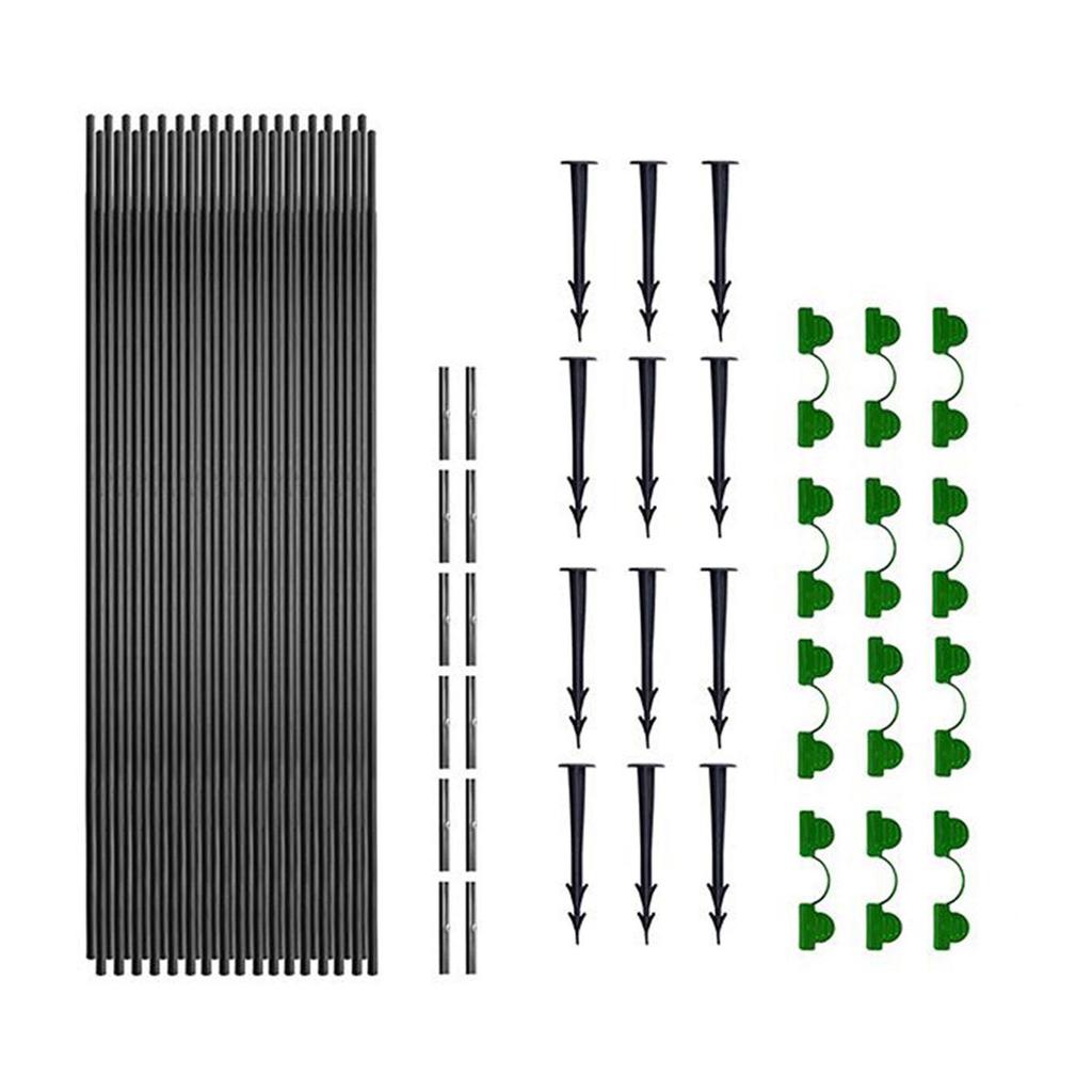 Greenhouse Support Set with Fiber Rods, Insect Net, and Bird & Animal Protection