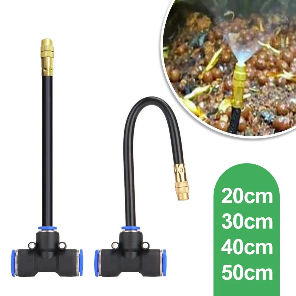 Micro Irrigation Sprinkler Parts Misting Nozzle 360° Bendable Brass Spray Head for Irrigation Patio Greenhouse Humidification