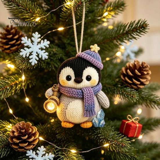Decorative Knitted Figurine Handmade Doll for Kids, Soft Crochet Forest Animal Plush Toy, Cute Pendant Hand Woven Stuffed Doll, Unique Gift