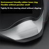 Steering Wheel Cover For Tesla Model 3 Y S X Nappa Leather 4 Seasons 36-39 CM Diameter Black Car Interior Accessories 2017-2026