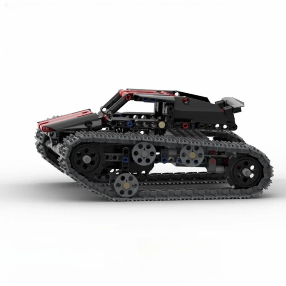 MOC 4WD Crawler Monster Tank High Speed Buggy Motor Off-Road Cross Excavator Chassis APP Remote Control Building Blocks Vehicle
