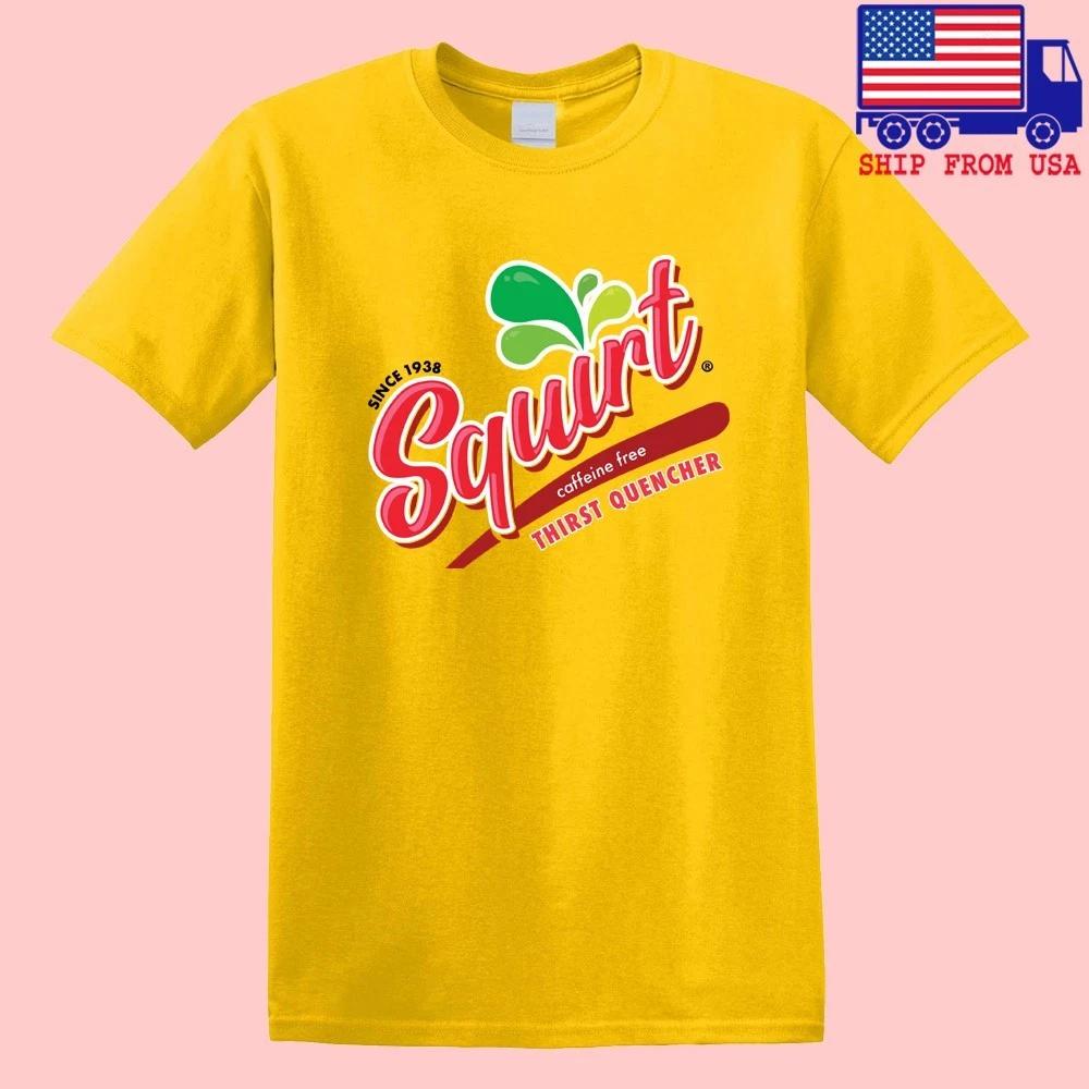 Squirt Drink 90 s Thirst Quencher Men s Yellow Size S-5XL S