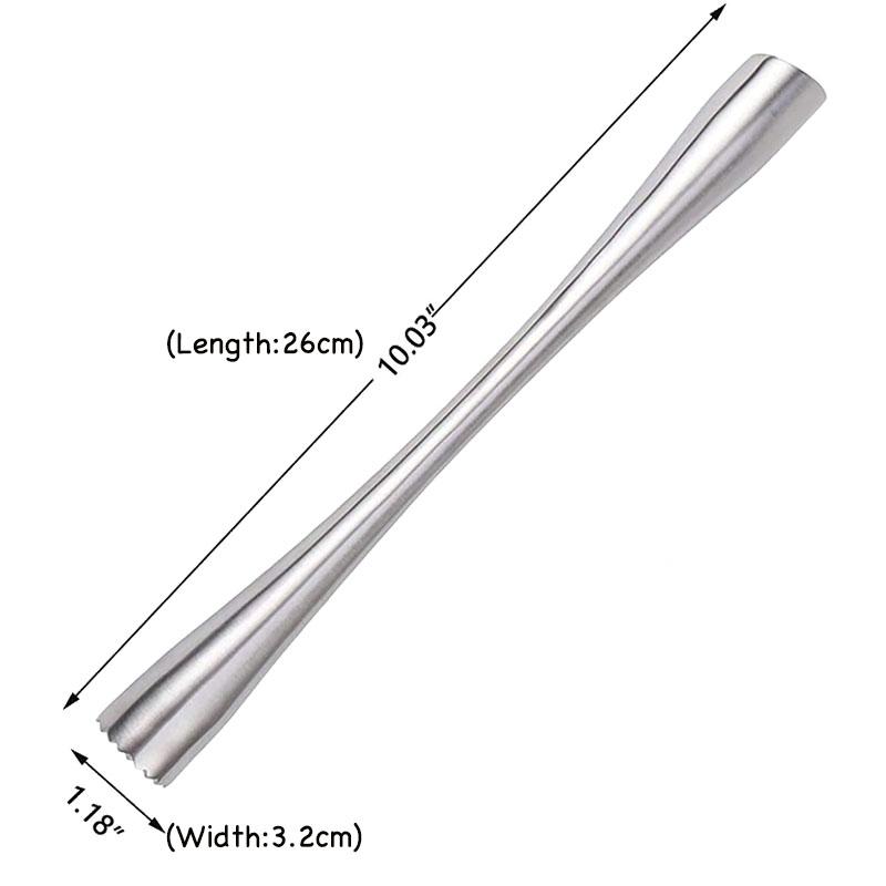 Kokteiļu maisītājs ar eža galvu nerūsējošā tērauda stieņa mikseris Mojito kokteiļu bārs, DIY, dzērienu bārs Virtuves instrumenti Bāra piederumi