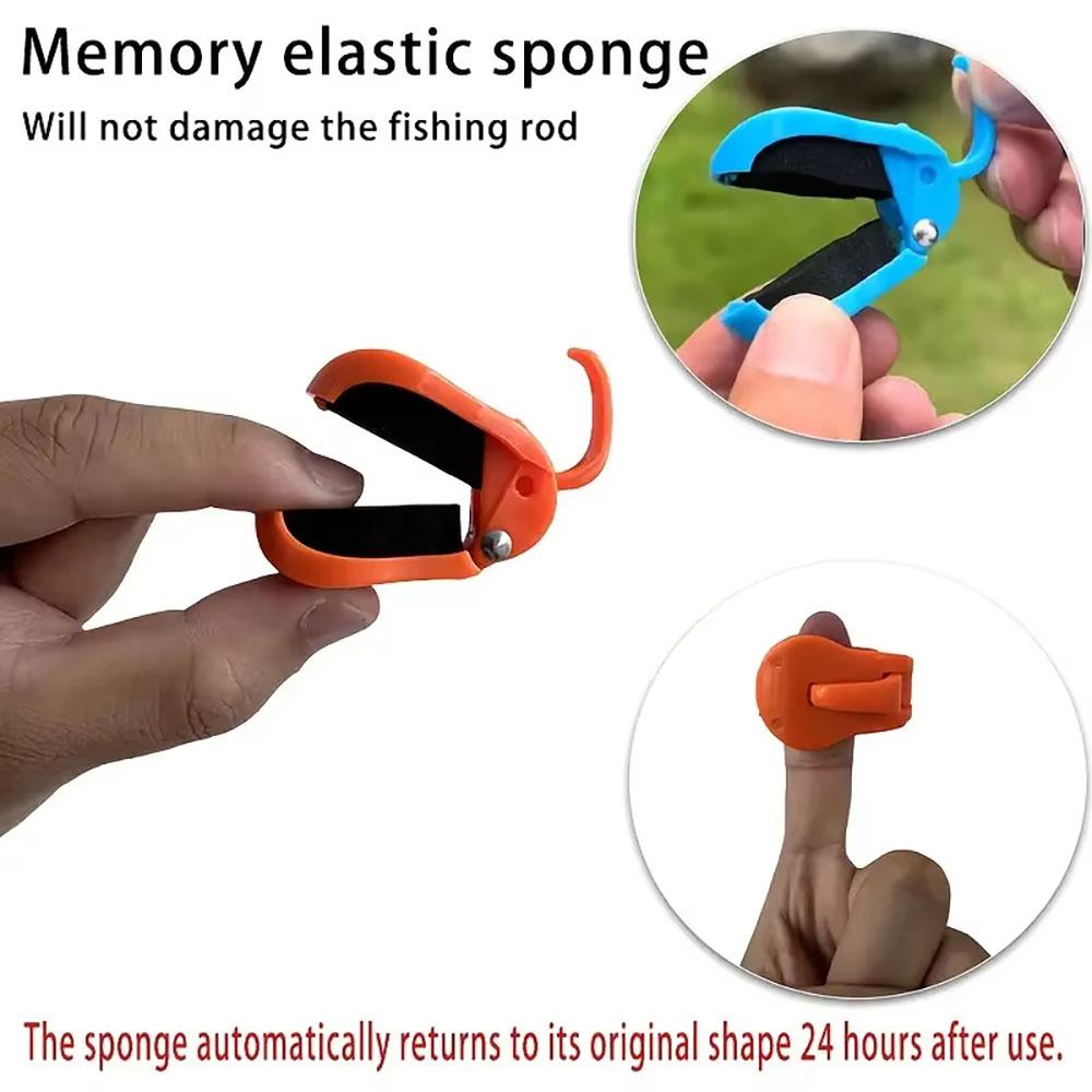 Bärbar Snabbfäste Fiskespöklämma - Verktygsfri Enhandshållare För Tvådelade Sötvattenspön, Säker Greppbetesorganiserare