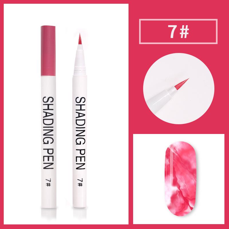 Nail Art Pen Blooming UV Gel Nail Smudge Ink Drawing Pen Marbling Manicure Abstract Painting Brush Nail DIY Tool