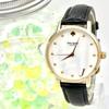 Used [Good Condition/new Battery] Kate Spade Ladies Watch Gold Shell KSW1098J New Belt