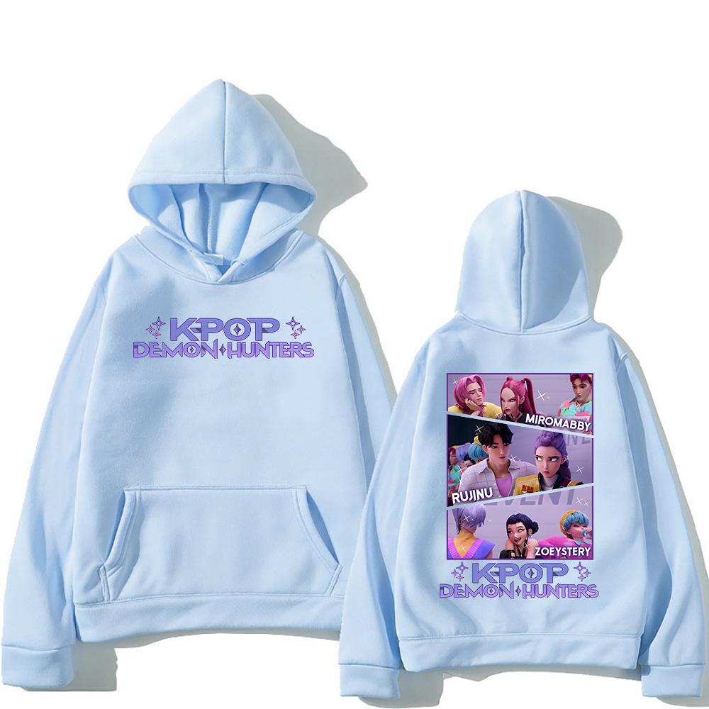 

Kpop Охотники на демонов BABY HUNTRIX Saja Толстовки Повседневный подарок Свитшот Женщины Мужчины Уличная одежда Пуловеры с длинным рукавом Уличная одежда 3XL