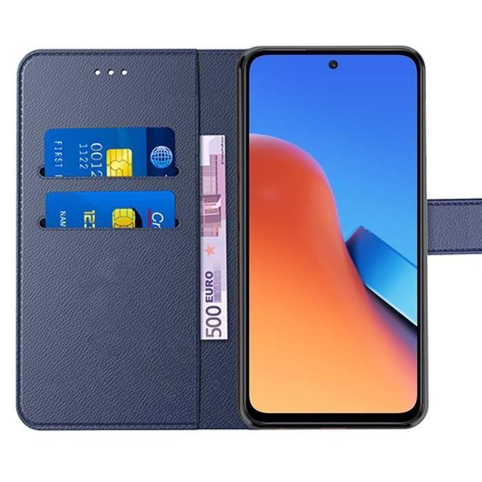 Etui - E.F.Connection - dla Xiaomi Redmi 12 4G-5G - Wstrząsoodporne - Skóra PU - Wbudowana podpórka - z 2 Szkłami Hartowanymi