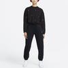 Jordan Contrast Stripe Crew Neck Pullover Long Sleeve Sweatshirt Women Tops Black DJ2624-010