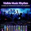 Sound Activated RGB Ambient Light Dynamic Gradient LED Strip for Car Interior Home Party Room Decor