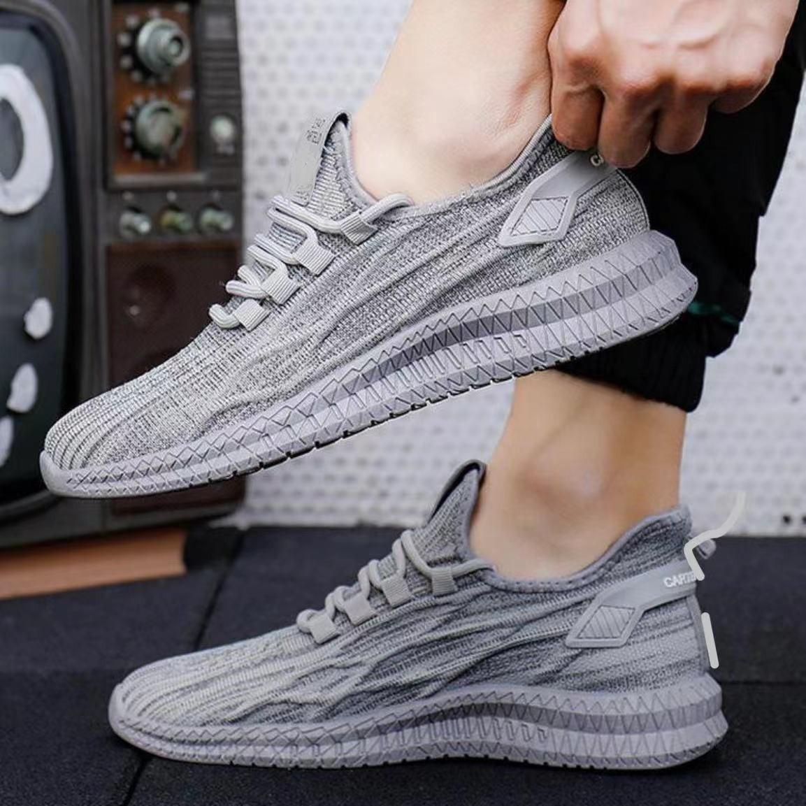 

2024 популярные всесезонные водонепроницаемые и противообрастающие модные повседневные классические трендовые пары летающих плетеных туфель популярные всесезонные модели 44