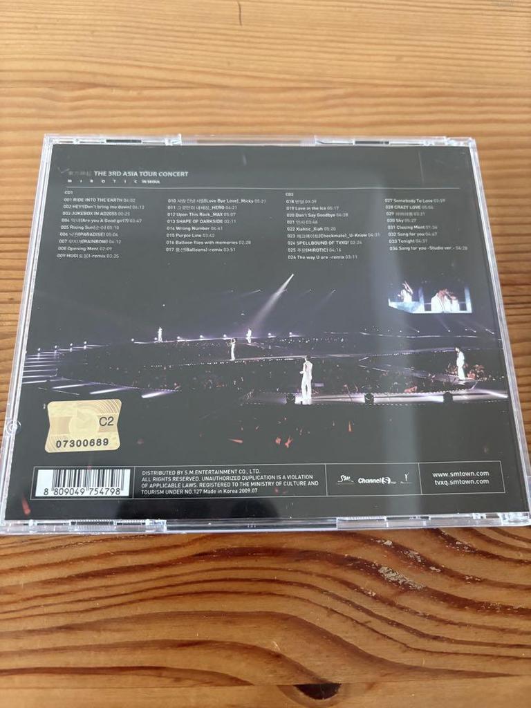 [USED] TVXQ THE 3RD ASIA TOUR CONCERT CD