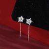 2025 New Snowflake Tassel Dangle Earrings: Light Luxury Christmas Ear Jewelry for Women