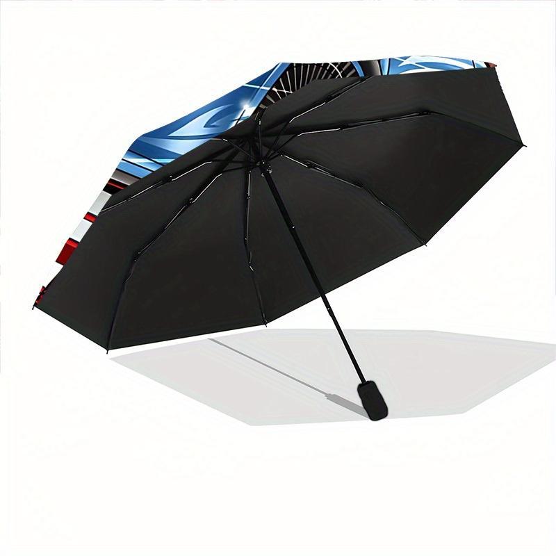 Fast & Furious Automatic Open/close Windproof Umbrella, Heavy-Duty Iron Frame, Folding Portable Design, Travel, Everyday Use  0812179
