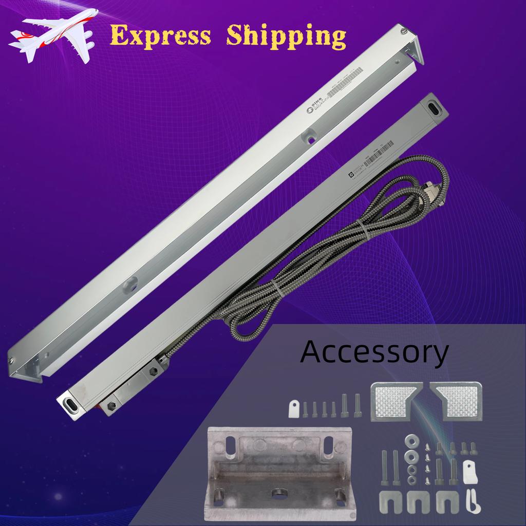 Sino KA-500 Slim Linear Glass Scale Ruler Digital DRO Grating Ruler 1um TTL Precision Measurement Small Thin 370-770mm