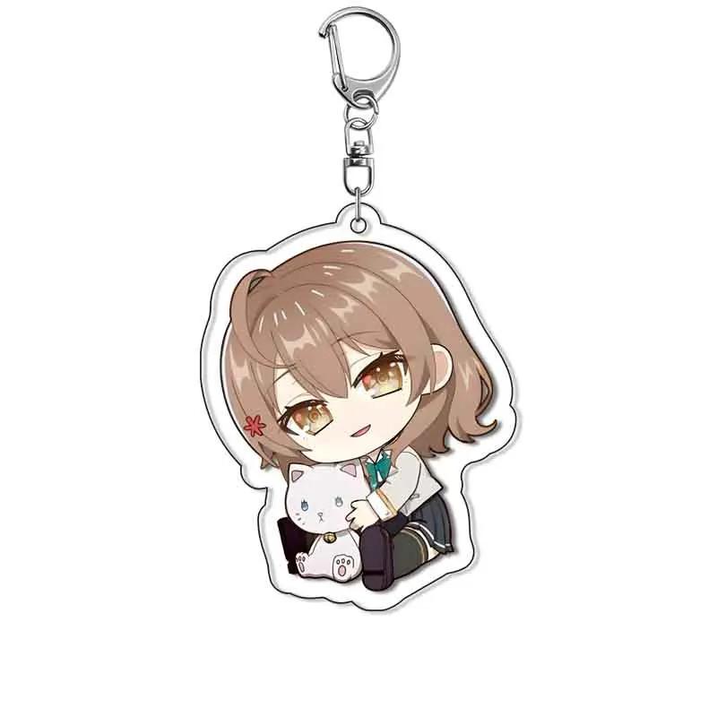 1pc Anime Sometimes Hides Her Feelings in Russian Cartoon Keychain Masachika Alisa Yuki Suou Bag Tag