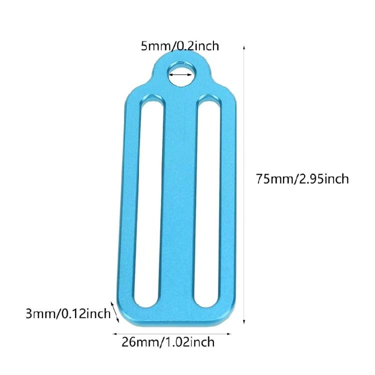 2Pcs Scubas Diving Webbing Belt Slide Stoppers Universals Weight Belt Keeper Retainer AntiLost Slide Buckles Slider