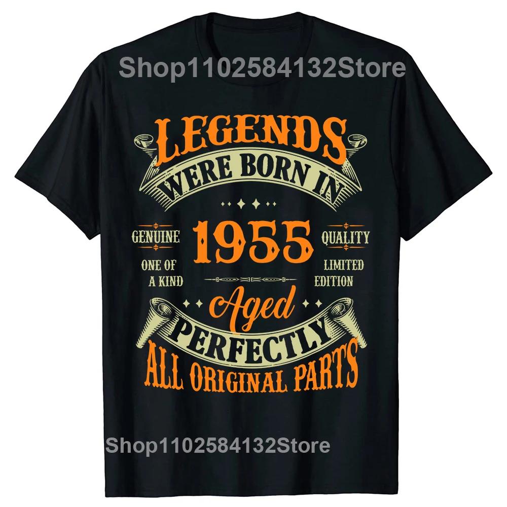 

Funny Made In 1955 All Original Parts T Shirts Graphic Cotton Streetwear Short Sleeve Birthday Gifts Summer Style T-shirt Men XL