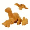 Set de 4 perne mari în formă de nugget de dinozaur, plușate cu animale de pluș, decorare creativă pentru petrecere cu tematică dinozauri, perfect pentru cadou de Crăciun