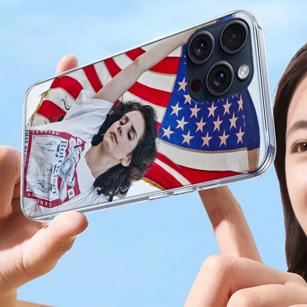 Singer Lana D-Del Rey Clear Phone Case For Iphone 17 Air 16 Pro Max 15 Pro 14 Plus 17E 16E 11 13 12 Mini Cover Cases Fundas Cell