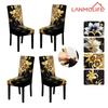LANMOLIFE Spandex Non-Slip Parsons Dining Chair Covers Removable Cleaning Kitchen Hotel Banquet Furniture Protective Covers