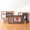 Creative 6-Inch Double-Sided Rotating Photo Frame - Desktop DIY Retro Photo Display Stand, Gift Souvenir Frame