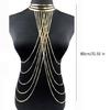 Elegant Multilayer Body Necklace For Women Perfect For Pageants Proms Party Wedding Photo Props Tassels Chain