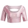 X Stella McCartney Top Crop Culoare Solidă Logo Croială Slim Femei Topuri Roz IN3652