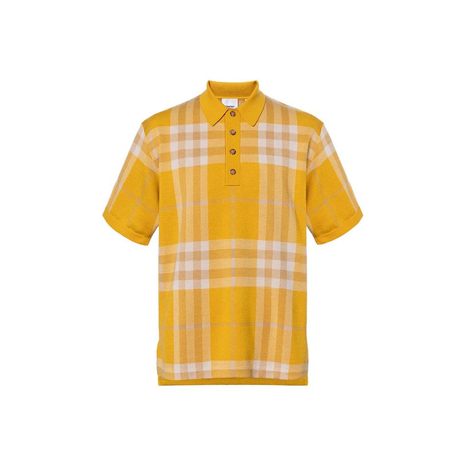 Burberry SS23 Polo Shirt Men's Marigold Yellow 80659711