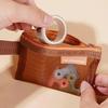 Mini Square Mesh Storage Bag Portable Money Earphone Data Cable Chargers Bag ID Credit Card Holder Zipper Pouch Travel Organizer