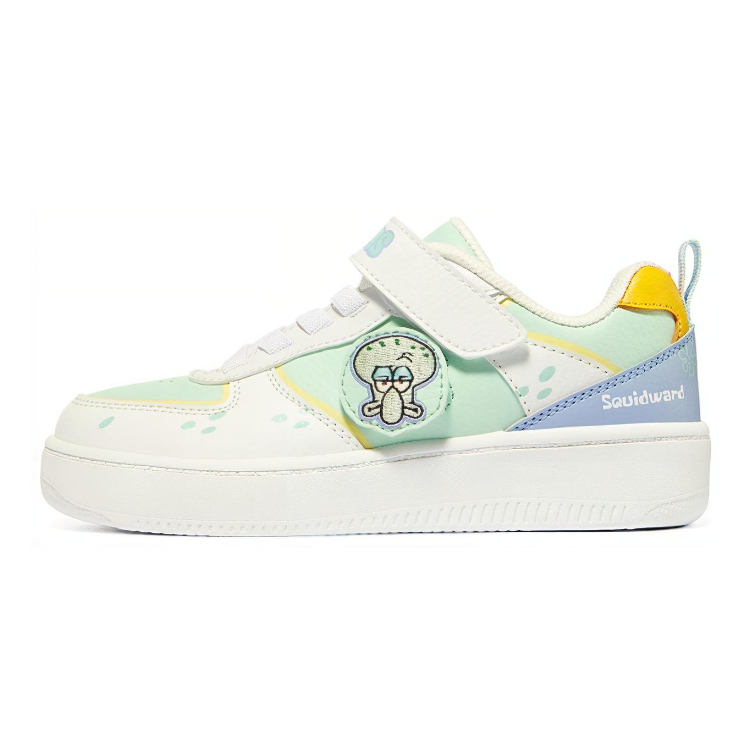(GS) Skechers x Bob Sponge  White Green Blue  Kids  317012L-WMNT EU 35