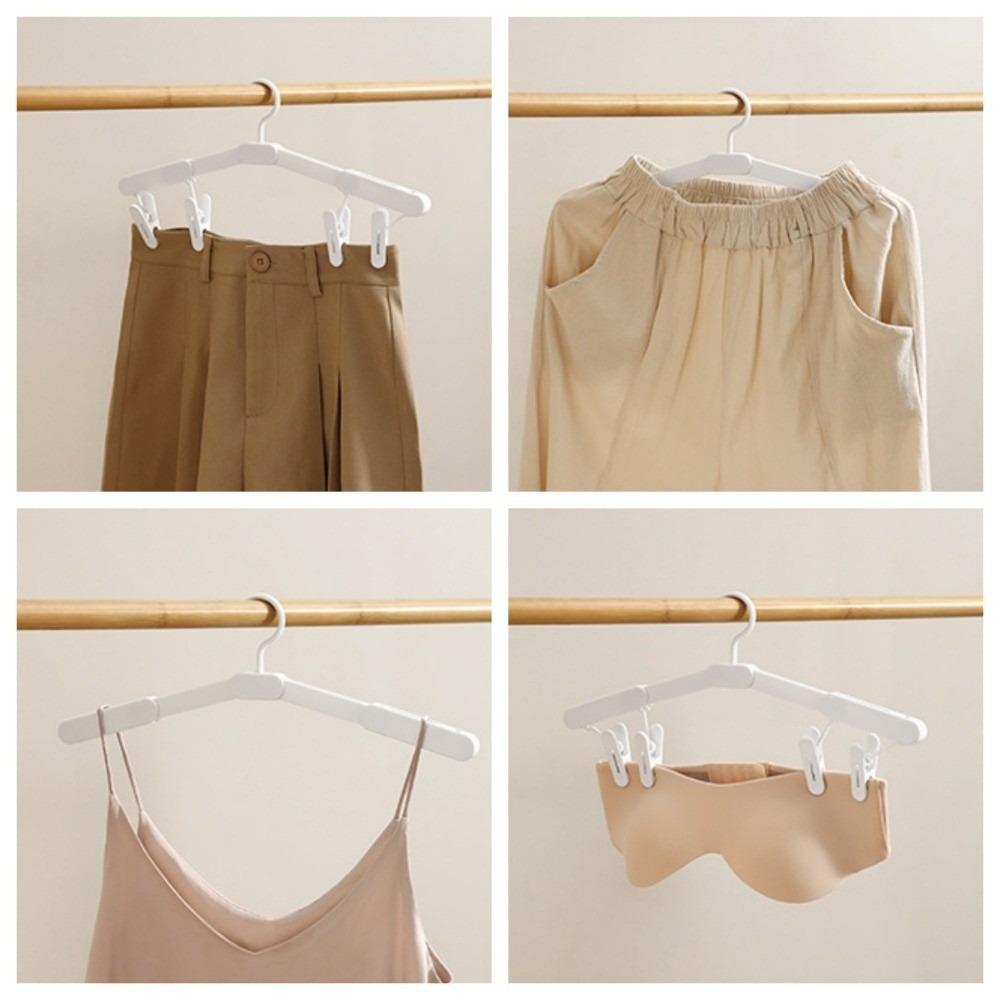 Expanded Travel Hangers Mini Size Pant Clips Durable Foldable Clothes Hanger Business Trip