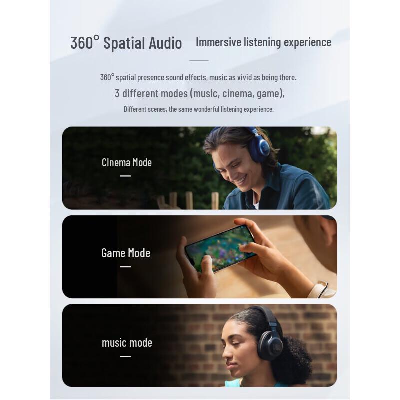 JBL LIVE770NC Adaptive Active Noise Cancelling Bluetooth Headphones