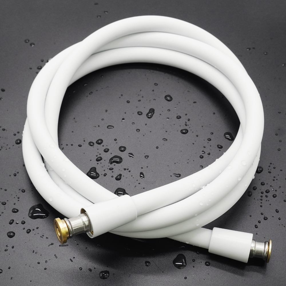 BriskSpring High Quality Silicone Shower Hose 1.5/2M Flexible Bath Tube Explosion Proof Plumbing Pipe Soft With Baby Skin Touch