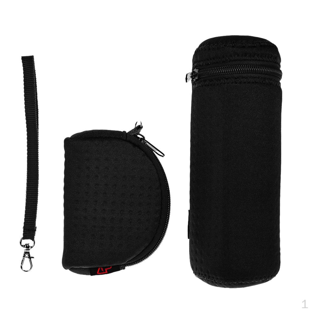 

Carry Case Speaker Pouch Bag For ,Extra Space Plug & Cables Black