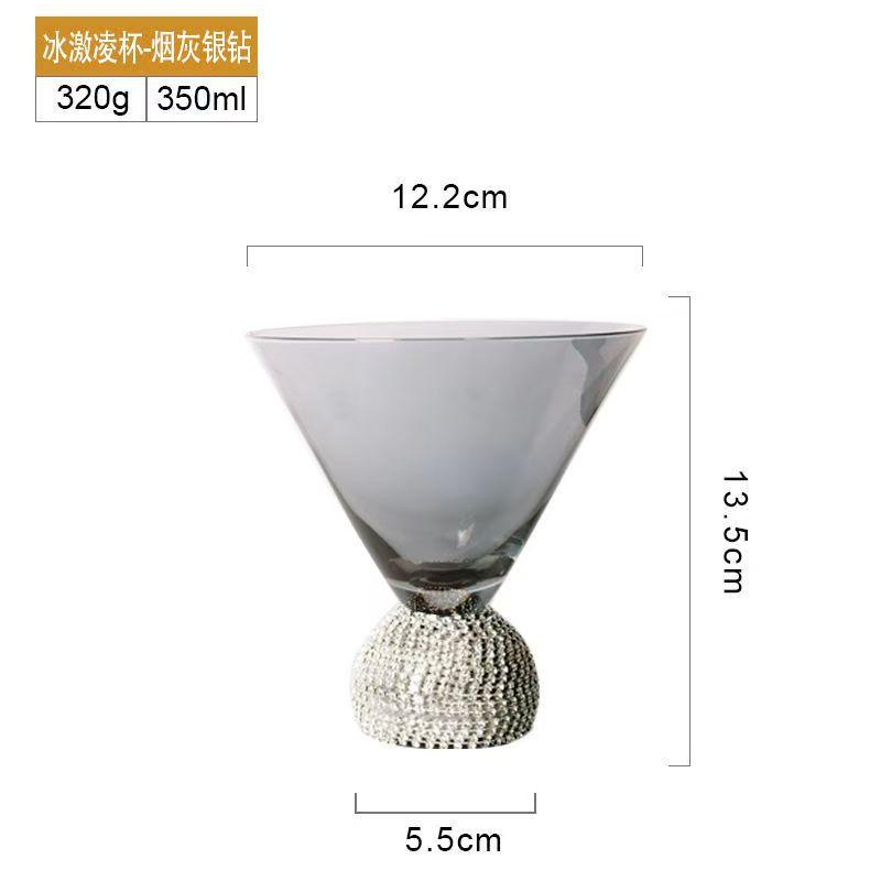 Whiskey Wine Glass Rainbow Glass Handmade Ripple Milk Juice Mug Ice Beer Cup Vertical Striped Water Cocktail Cup Glassware
