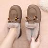 Birkenstock Women's Cotton Winter Loafers - Plus Velvet Warm Furry Casual Retro Shoes