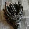 Dragon Head Organizer Tray & Candle Holder, 3D Printed Resin Decorative Dish for Keys, Jewelry, Earrings, Gothic Home Desk Entryway Decor