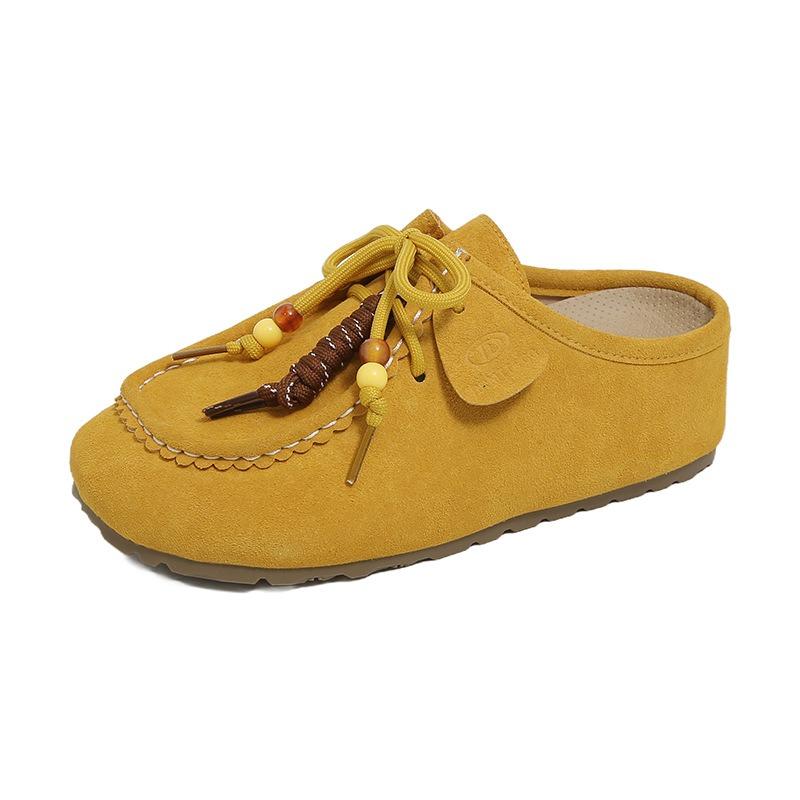 Inner height-increasing cool slippers women's summer outer wear new thick-soled one-pedal lazy bag head half slippers fashion