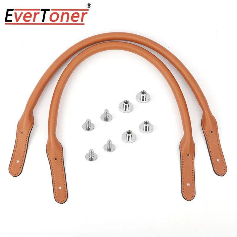 

EverToner 2Pcs Detachable Tote PU Leather Replacement Handles Straps Handbags Shoulder Bag Accessories