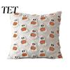 Decorative Pillow Covers for Couch Plush Pumpkin Cushion Cover, Halloween Throw 18 X Cases Inches Maple Leaf Case Sofa Cozy Fall Decor Themed