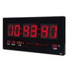 Digitale extragroße große LED-Wand-Schreibtisch-Dekoruhr mit Kalendertemperatur 12/24 Stunden