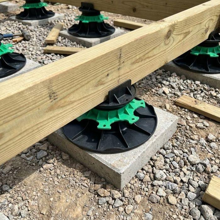 Adjustable Wooden Terrace Support 40 To 60 Mm - JOUPLAST - Box of 11 Supports