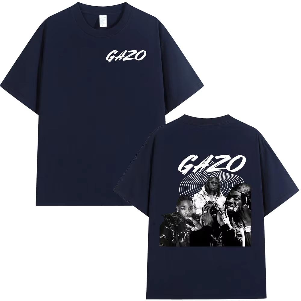 Rapper Gazo album graphics 100Cotton music Tshirt Men 2026 New Summer Hip hop unisex ventilate Short sleeve shirt fan gifts