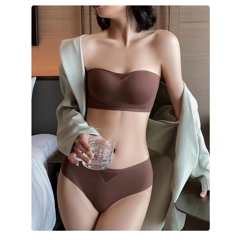 Strapless Non Slip Wireless Push Up Seamless Tube Top Bra