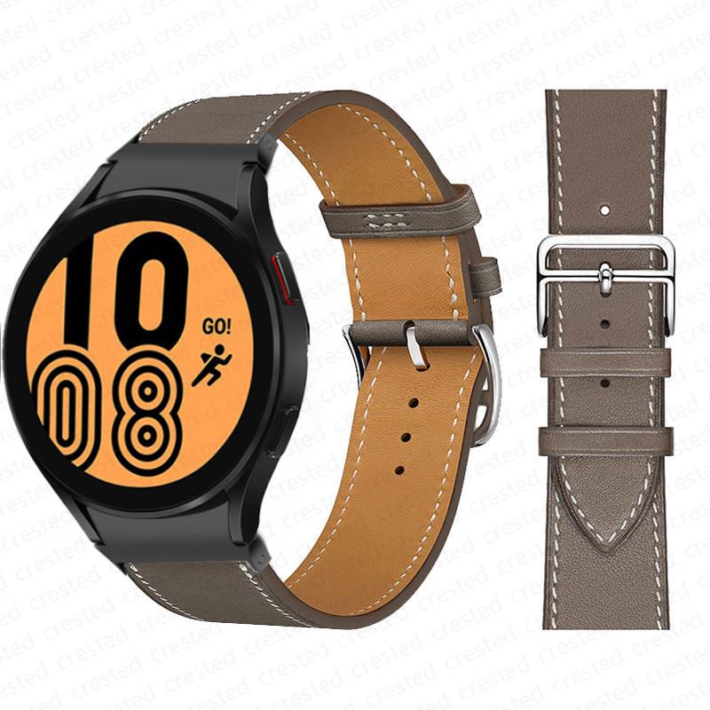 20mm Armband für Samsung Galaxy Watch 6 4 classic/5 Pro 44mm 40mm 47mm 43mm 45 Ohne Lücken Lederarmband Correa Galaxy Watch 6 Armband